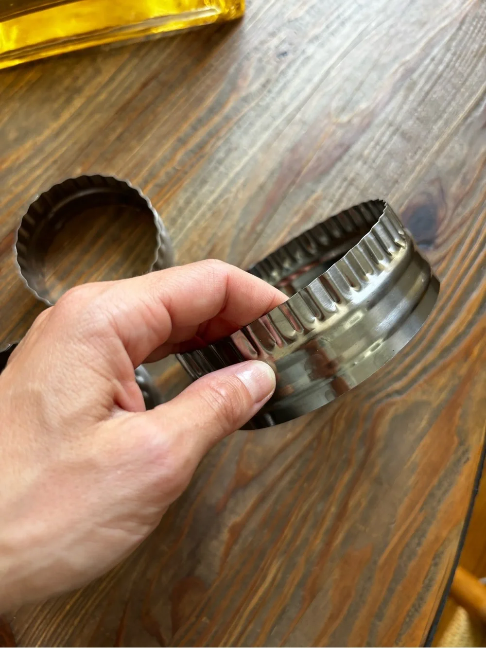 Stainless Steel Fluted Round Cookie biscuit Cutter Set